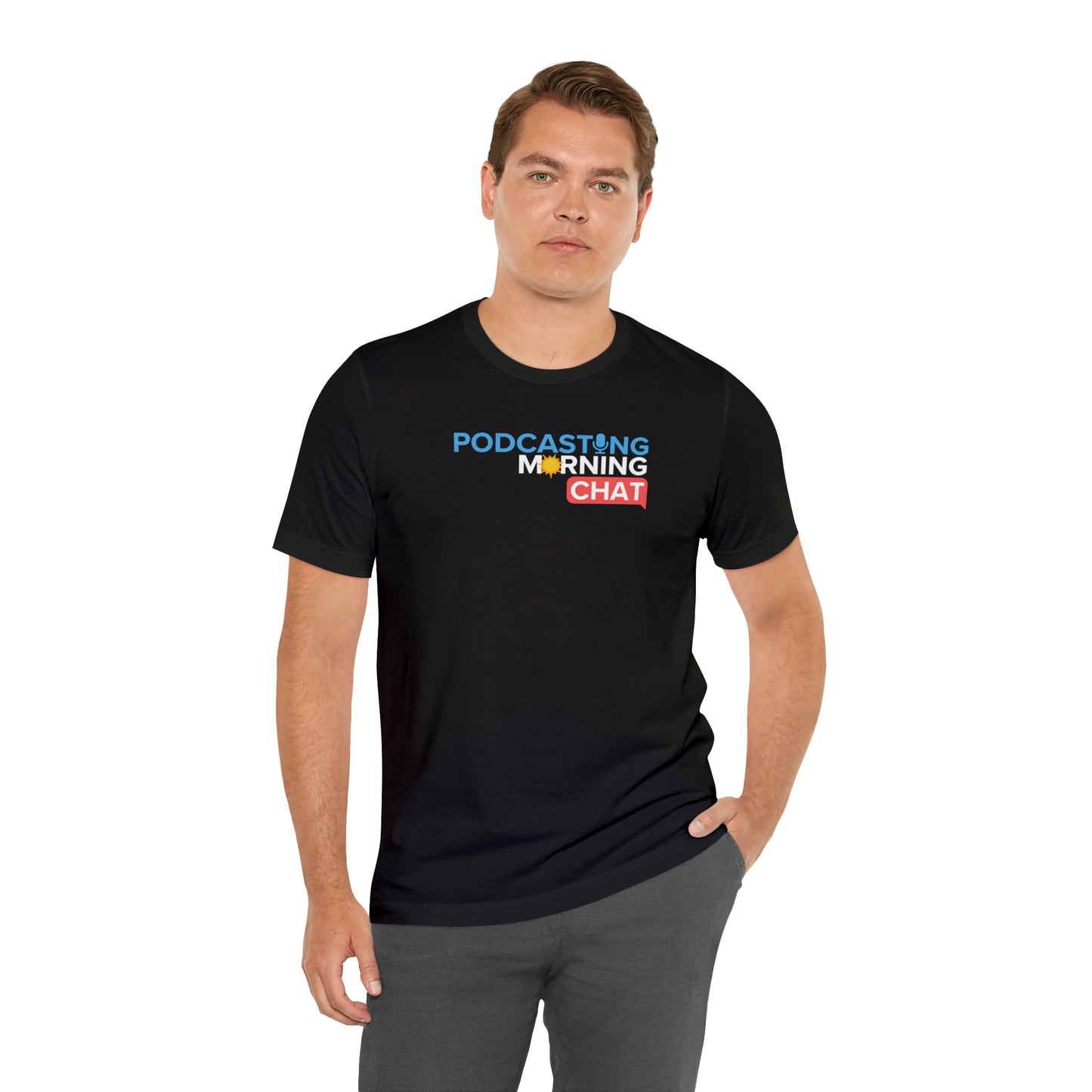 Podcasting Morning Chat Tee (Official)